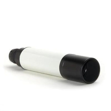 The finderscope has 12mm usable eye relief, but eyeglass wearers may experience slight field vignetting.
