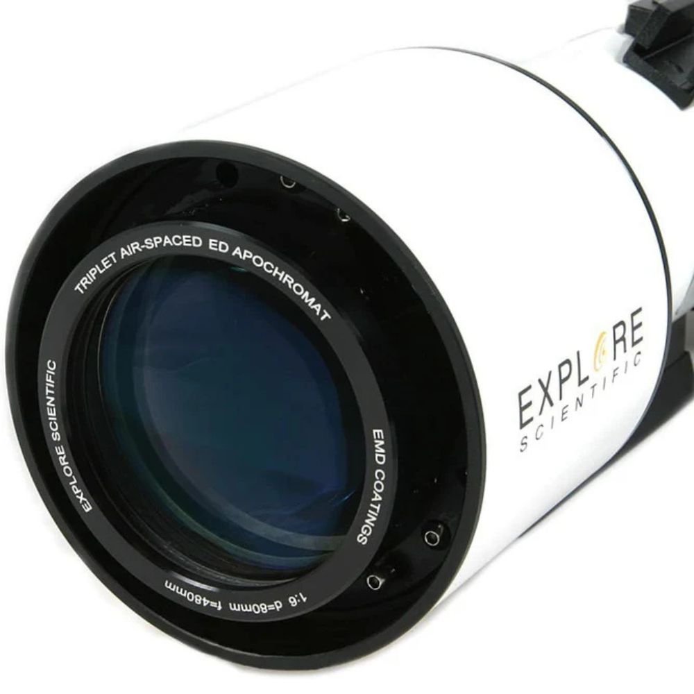 ED80 Essential Series Air-Spaced Triplet Refractor Astrophotography Telescope with 0.8x Focal Reducer