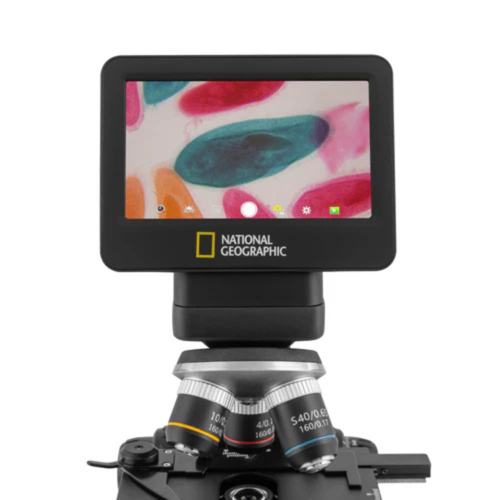 National Geographic 21x-840x Digital Microscope with 4.3-inch LCD Touchscreen and Integrated Camera