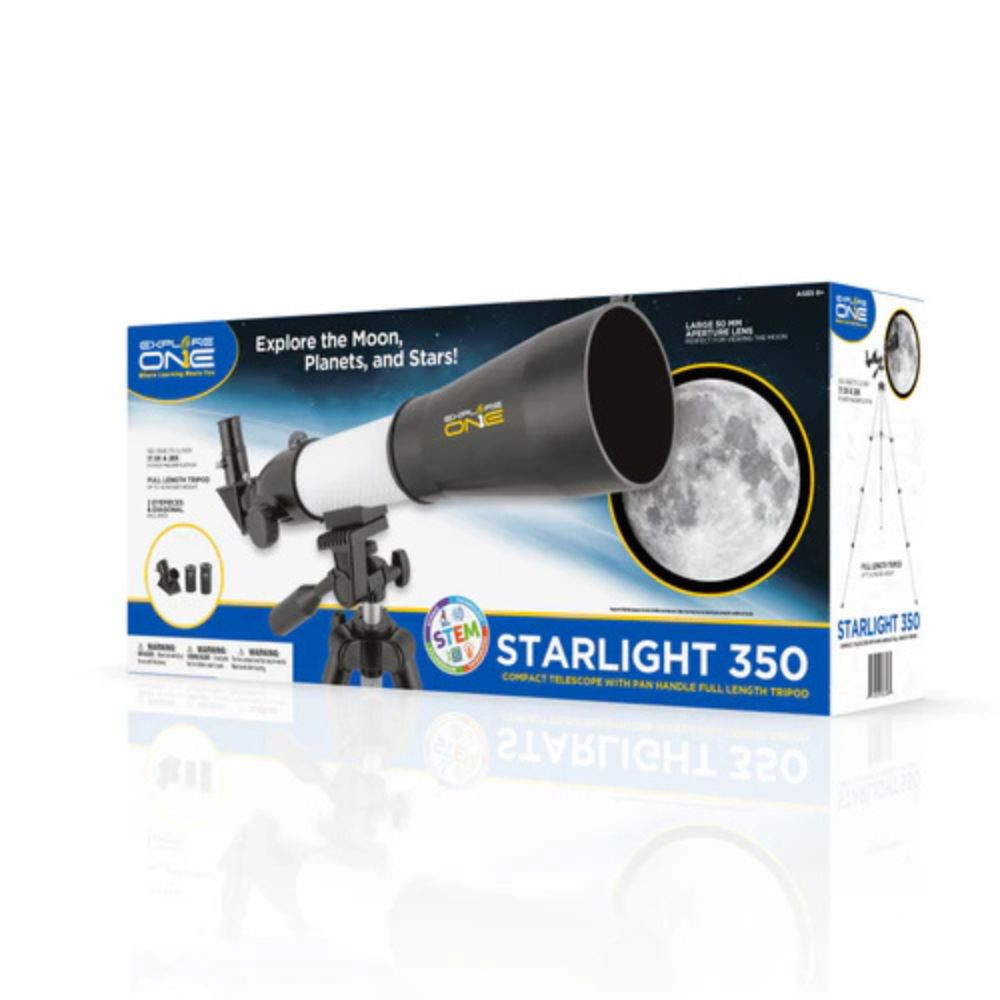 Explore One Starlight 350 Compact Telescope with Pan Handle Full Length Tripod
