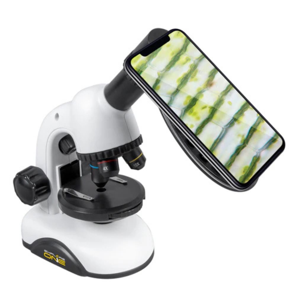 Explore One 40x-640x Zoom Microscope Kit with Smartphone Adapter