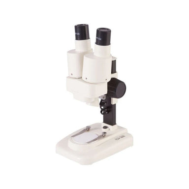 Microscope on a white background