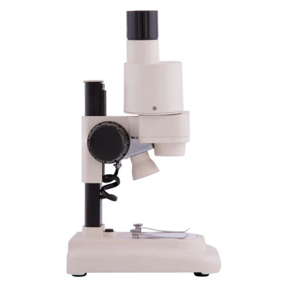 Microscope on a white background