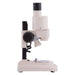 Microscope on a white background
