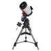 With a 9.25" aperture and StarBright XLT coatings, the CGE Pro 1100 HD Computerized Telescope offers 89% more light gathering power than an 8" telescope, providing clear and detailed views of the night sky.