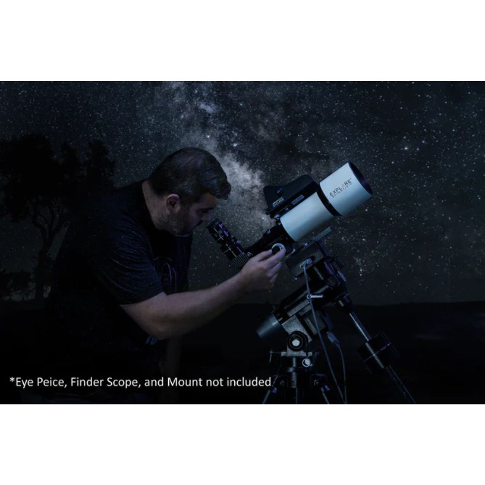 ED80 Essential Series Air-Spaced Triplet Refractor Astrophotography Telescope with 0.8x Focal Reducer