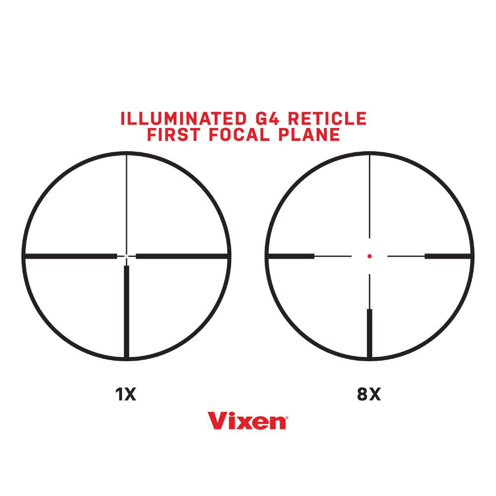 Vixen 1-8x28 Riflescope - 28MM Tube