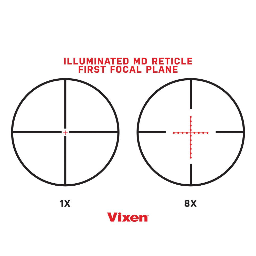 Vixen 1-8x28 Riflescope - 28MM Tube